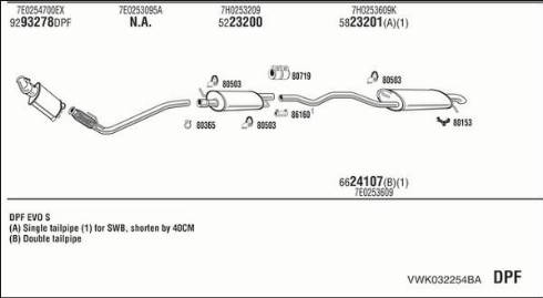 Fonos VWK032254BA - Система випуску ОГ avtolavka.club