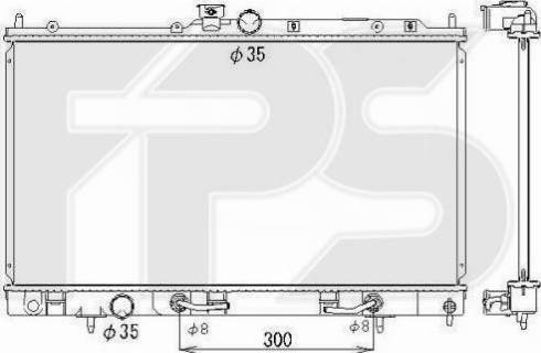 FPS FP 48 A1359 - Радіатор, охолодження двигуна avtolavka.club