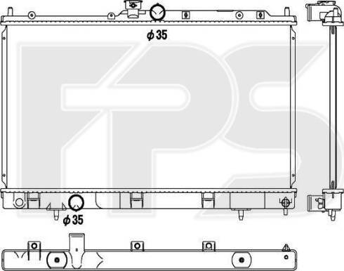 FPS FP 48 A1366 - Радіатор, охолодження двигуна avtolavka.club