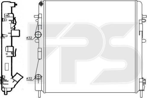 FPS FP 56 A1152 - Радіатор, охолодження двигуна avtolavka.club