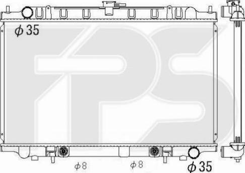 FPS FP 50 A603 - Радіатор, охолодження двигуна avtolavka.club