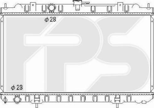 FPS FP 50 A1332 - Радіатор, охолодження двигуна avtolavka.club