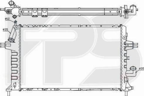 FPS FP 52 A303 - Радіатор, охолодження двигуна avtolavka.club