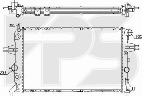 FPS FP 52 A316 - Радіатор, охолодження двигуна avtolavka.club