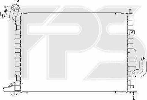 FPS FP 52 A297 - Радіатор, охолодження двигуна avtolavka.club