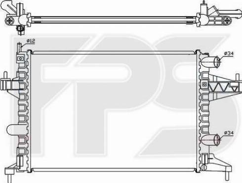 FPS FP 52 A265 - Радіатор, охолодження двигуна avtolavka.club