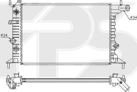 FPS FP 52 A281 - Радіатор, охолодження двигуна avtolavka.club