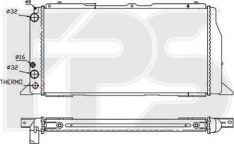 FPS FP 12 A418 - Радіатор, охолодження двигуна avtolavka.club