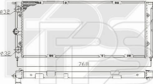 FPS FP 74 A441 - Радіатор, охолодження двигуна avtolavka.club