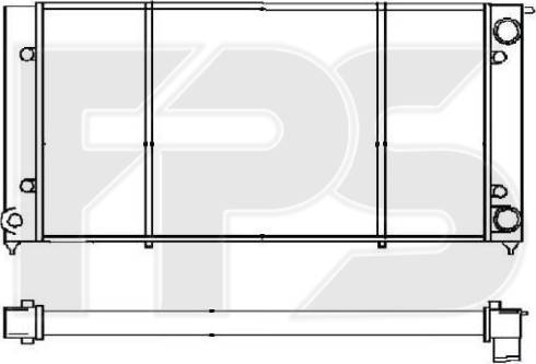 FPS FP 74 A447 - Радіатор, охолодження двигуна avtolavka.club