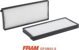 FRAM CF10931-2 - Фільтр, повітря у внутрішній простір avtolavka.club