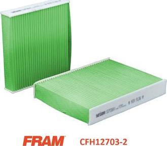 FRAM CFH12703-2 - Фільтр, повітря у внутрішній простір avtolavka.club