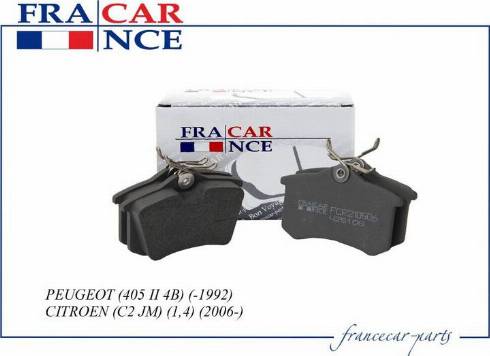 Francecar FCR210501 - Гальмівні колодки, дискові гальма avtolavka.club