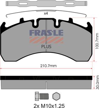 FRAS-LE PD/130-K019-PLUS - Гальмівні колодки, дискові гальма avtolavka.club