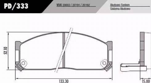 FRAS-LE PD333 - Гальмівні колодки, дискові гальма avtolavka.club