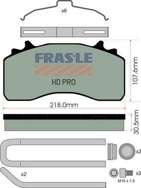 FRAS-LE PD/214-K035-HD - Гальмівні колодки, дискові гальма avtolavka.club