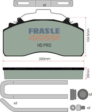 FRAS-LE PD/226-K035-HD - Гальмівні колодки, дискові гальма avtolavka.club