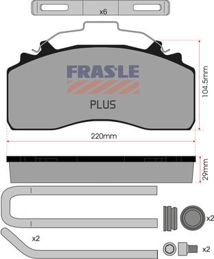 FRAS-LE PD/226-K035-PLUS - Гальмівні колодки, дискові гальма avtolavka.club