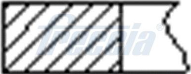 Freccia FR10-075600 - Комплект поршневих кілець avtolavka.club