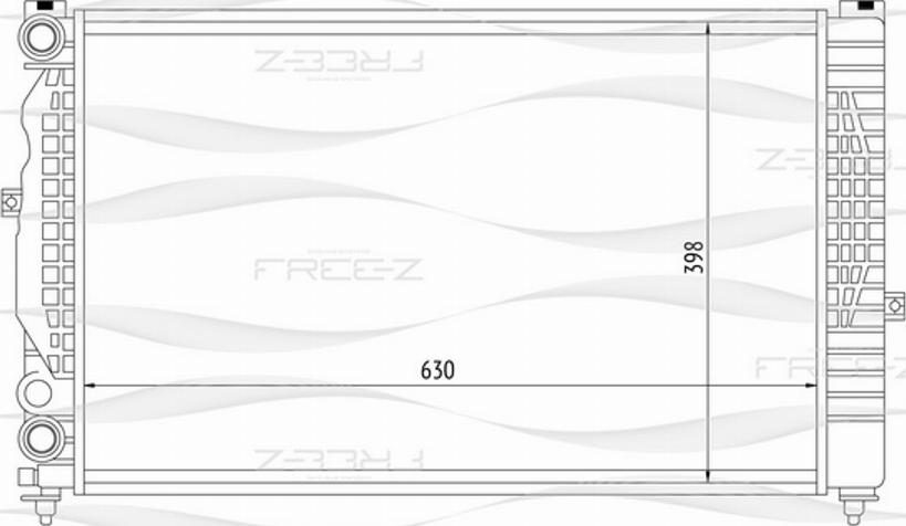 FREE-Z KK0103 - Радіатор, охолодження двигуна avtolavka.club