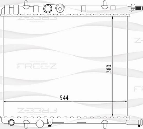 FREE-Z KK0173 - Радіатор, охолодження двигуна avtolavka.club