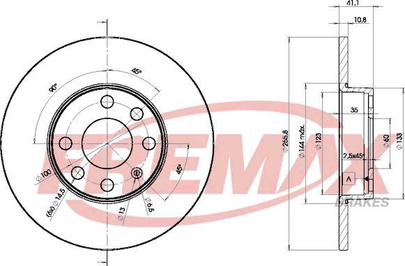 FREMAX BD-9058 - Гальмівний диск avtolavka.club