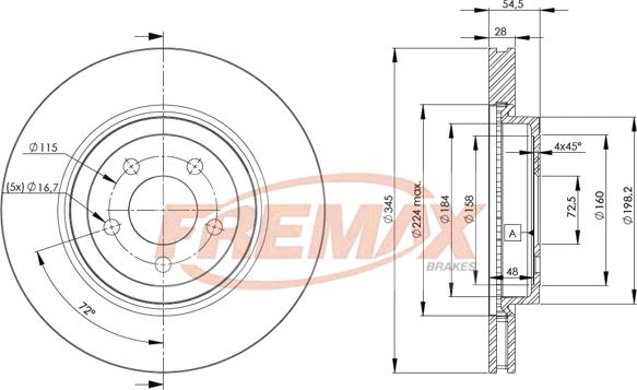 FREMAX BD-9197 - Гальмівний диск avtolavka.club