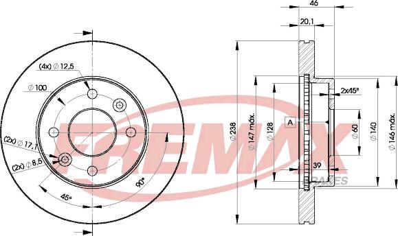 FREMAX BD-9109 - Гальмівний диск avtolavka.club