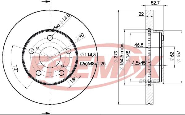 FREMAX BD-4407 - Гальмівний диск avtolavka.club