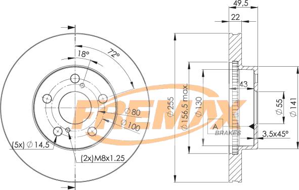 FREMAX BD-4413 - Гальмівний диск avtolavka.club