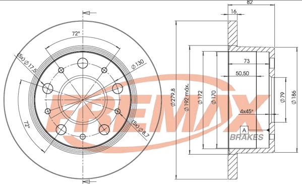 FREMAX BD-4696 - Гальмівний диск avtolavka.club