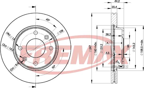 FREMAX BD-4690 - Гальмівний диск avtolavka.club