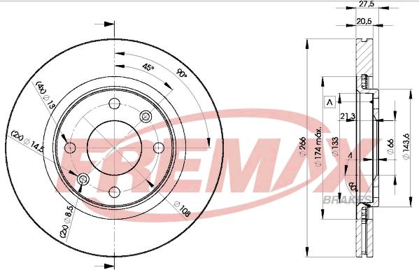 FREMAX BD-4697 - Гальмівний диск avtolavka.club