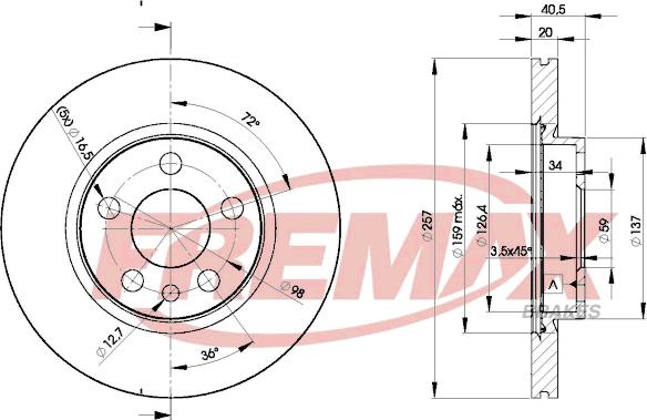 FREMAX BD-4683 - Гальмівний диск avtolavka.club