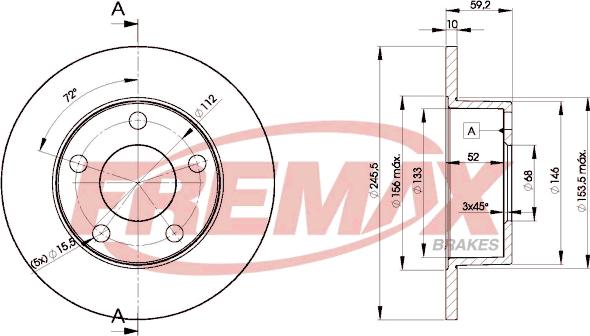 FREMAX BD-4011 - Гальмівний диск avtolavka.club