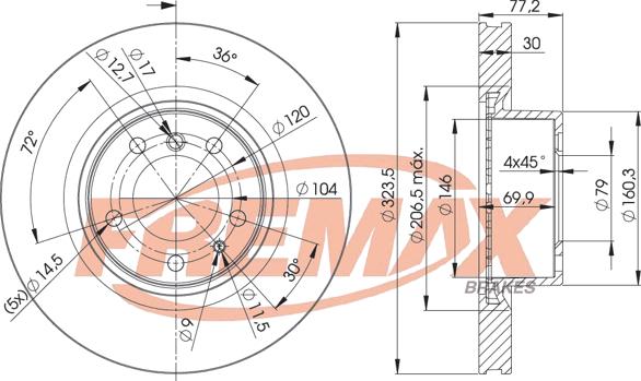 FREMAX BD-4035 - Гальмівний диск avtolavka.club