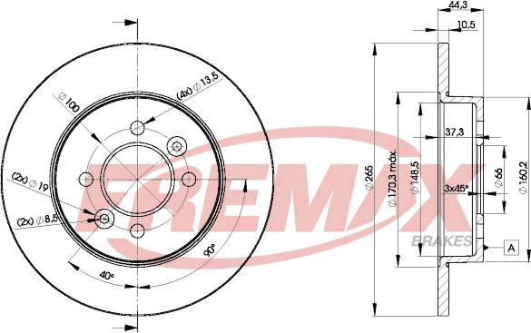 FREMAX BD-4295 - Гальмівний диск avtolavka.club