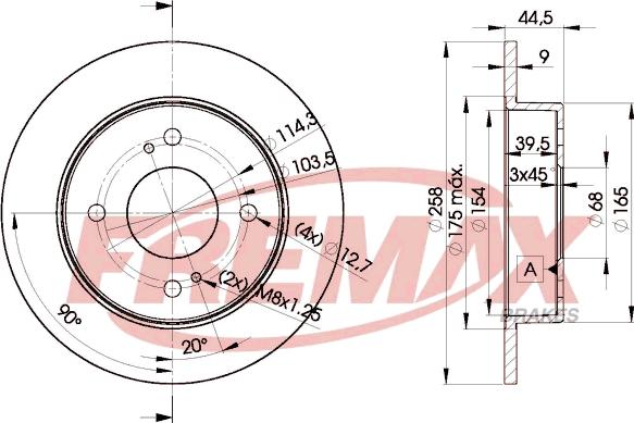 FREMAX BD-4201 - Гальмівний диск avtolavka.club