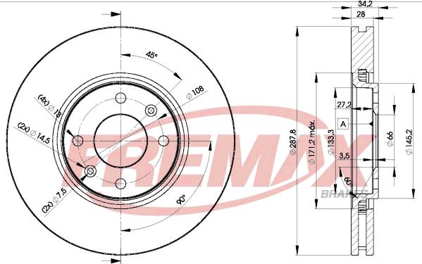 FREMAX BD-4753 - Гальмівний диск avtolavka.club