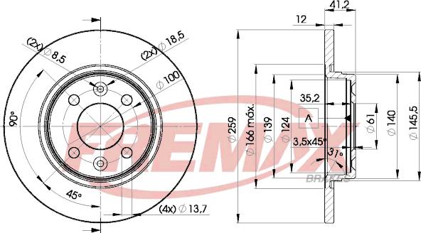 FREMAX BD-4707 - Гальмівний диск avtolavka.club