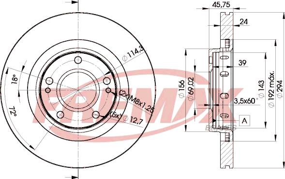 FREMAX BD-5924 - Гальмівний диск avtolavka.club