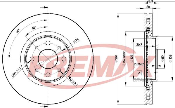 FREMAX BD-5546 - Гальмівний диск avtolavka.club