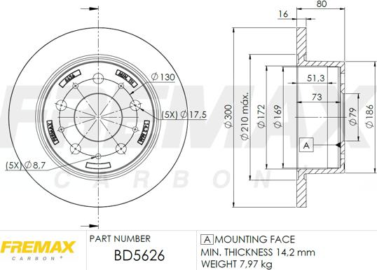 FREMAX BD-5626 - Гальмівний диск avtolavka.club