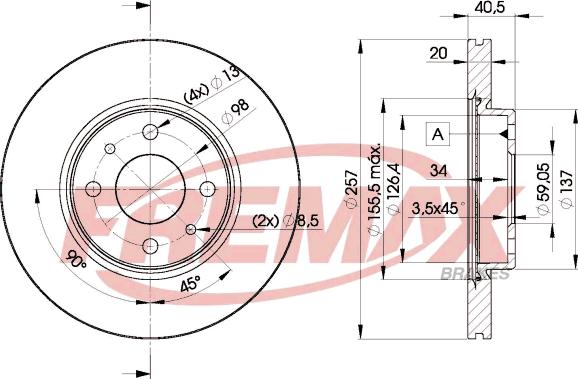 FREMAX BD-5056 - Гальмівний диск avtolavka.club