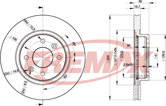 FREMAX BD-5081 - Гальмівний диск avtolavka.club