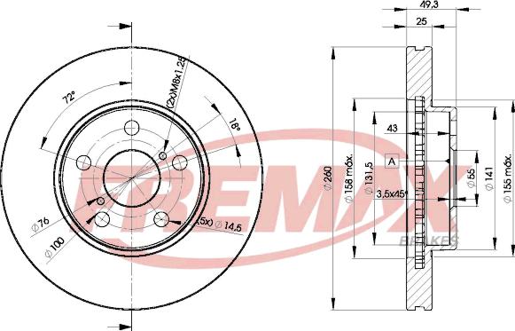 FREMAX BD-5030 - Гальмівний диск avtolavka.club