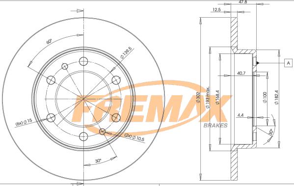 FREMAX BD-5070 - Гальмівний диск avtolavka.club