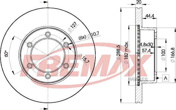 FREMAX BD-5190 - Гальмівний диск avtolavka.club