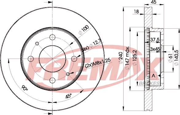 FREMAX BD-5800 - Гальмівний диск avtolavka.club