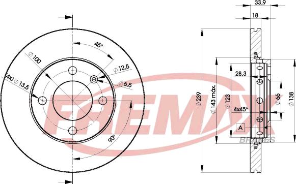 FREMAX BD-5303 - Гальмівний диск avtolavka.club